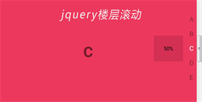 jQuery右侧悬浮楼层滚动代码